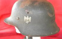 Intokkato elmetto tedesco ww2 mod. 42 della Heer completissimo n.9085