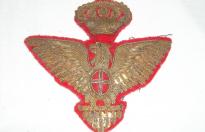 Aquila italiana da berretto da generale di corpo d'armata ww2