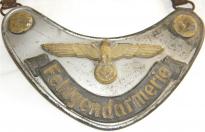 Ruspantissimo RINGKRAGEN tedesco ww2 della feldgendarmerie n.1