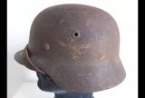 Intoccato elmetto tedesco ww2 mod 40 campagna d'italia della LUFTWAFFE cod q66