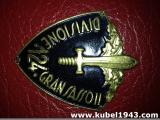 Splendido scudetto da braccio italiano ww2 della 124^ divisione GRAN SASSO II