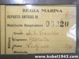 Rara maschera antigas fonica mod. 33 della Regia Marina Italiana ww2 