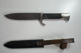 Raro coltello tedesco della Hitler Jugend  di primo tipo con motto produttore E.V.S.( EMIL VOOS SOLINGEN) cod EVS1