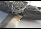 Rarissimo pugnale fascista per i mutilati ed invalidi di guerra versione prodotta dalla zecca con matricola cod mutzec