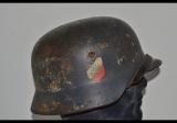 Raro elmetto tedesco ww2  mod 35 DD della luftwaffe  camo a due colori  lw2paint