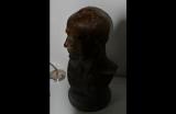 Raro grande busto in bronzo del duce Benito Mussolini  misura cm 64 x cm 35 firmato Mario Nelli  cod NEL1