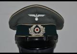 Spettacolare schirmmutze tedesco ww2 da sottufficiale della heer fanteria n. unterinfa