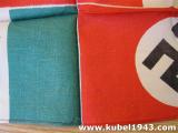 Splendido foulard bellico ww2 con effigi italo tedesche realizzato in seta n.1