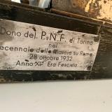 Magnifico grande trofeo fascista del 1932 della OND FIAT 1 classificato trofeo di bocce cod boc32