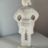 Rara bella  statuina in ceramica di giovane balilla altezza 30cm cod balkeramic