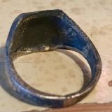 anello da ufficiale della Regia marina in buono stato realizzato in zama e argento cod argrm2