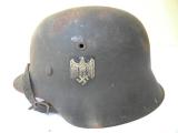 Intokkato elmetto tedesco ww2 mod. 42 della Heer completissimo n.9085